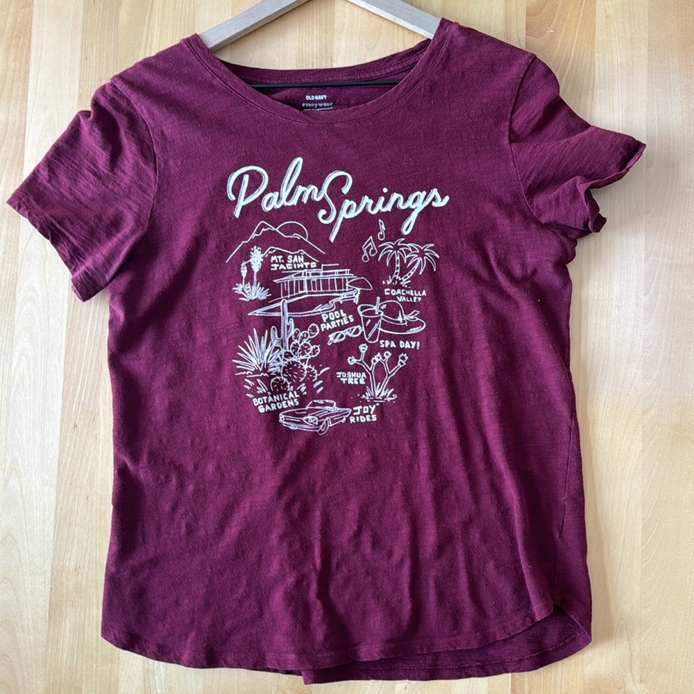 Old Navy Palm Springs Tshirt Women’s M - Picture 3 of 3